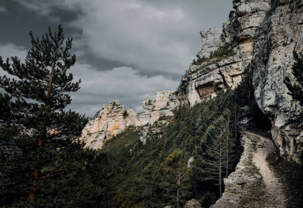 Pannoramic of Portell del Diable. Los Ports Mountains. Valencia