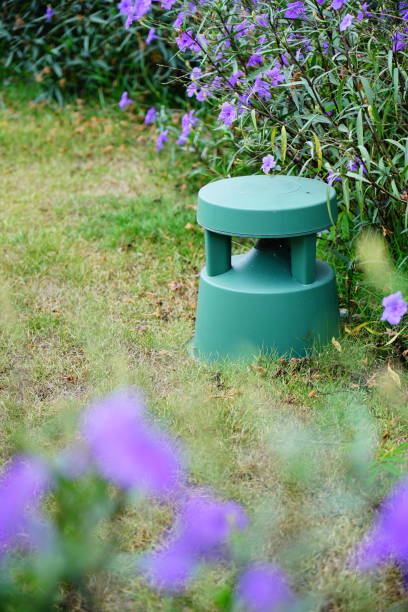 istock Outdoor Speaker in garden 1306133248