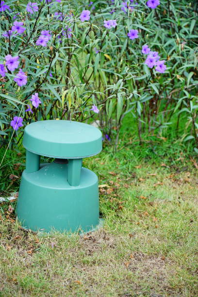 istock Outdoor Speaker in garden 1306133257