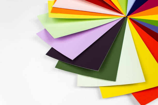 istock Collection of colourful colour guide on white background. 1306133453