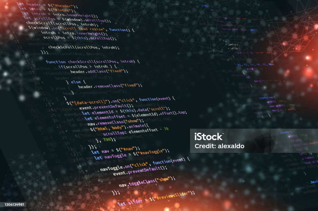 Javascript Mixed Media Background Stock Illustration - Download Image ...