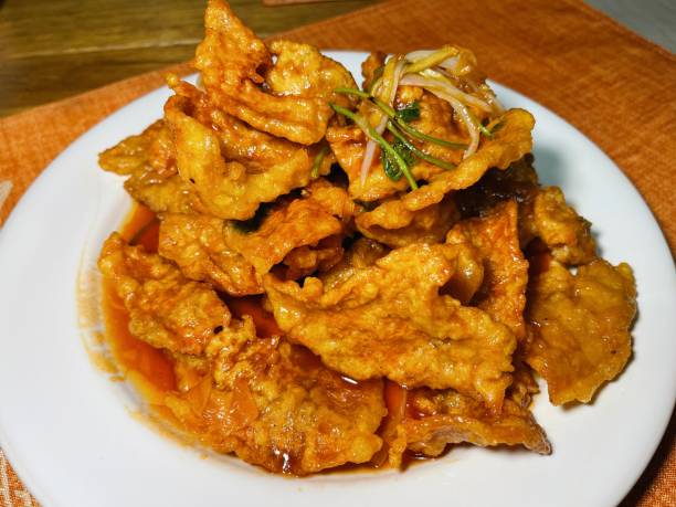 Fried Pork in Scoop