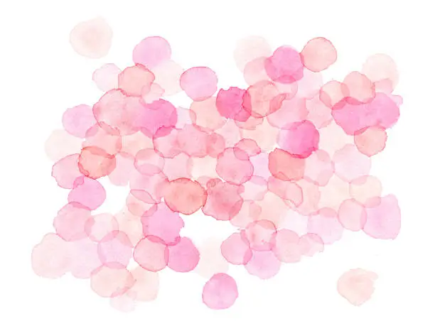 Photo of Watercolor Polka Dots Pattern