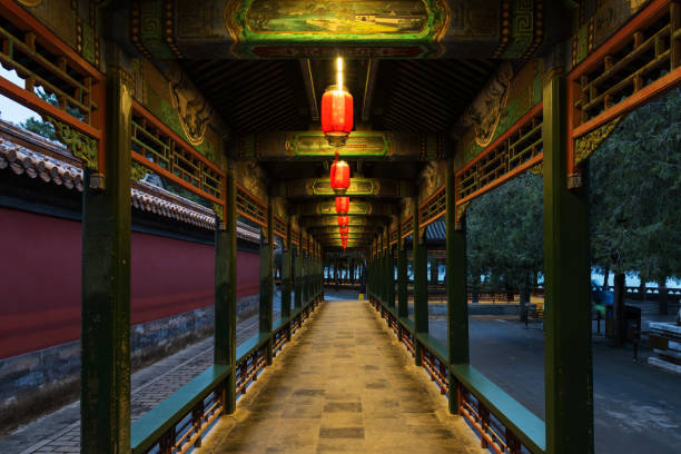 istock Long Corridor of Summer Palace, Beijing, China 1306145814
