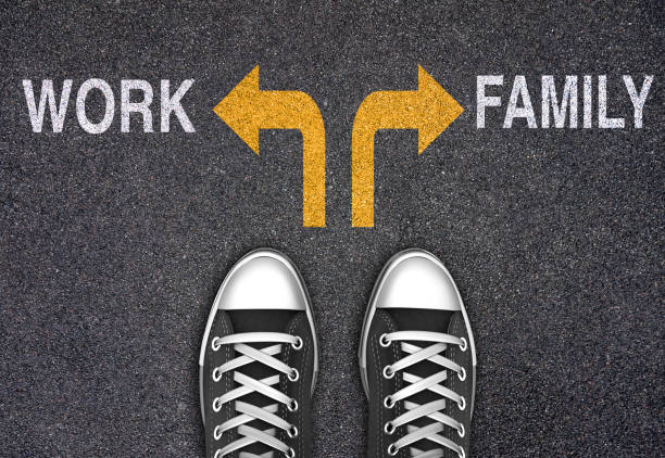 istock Decision at a crossroad - Family or Work 1306150670