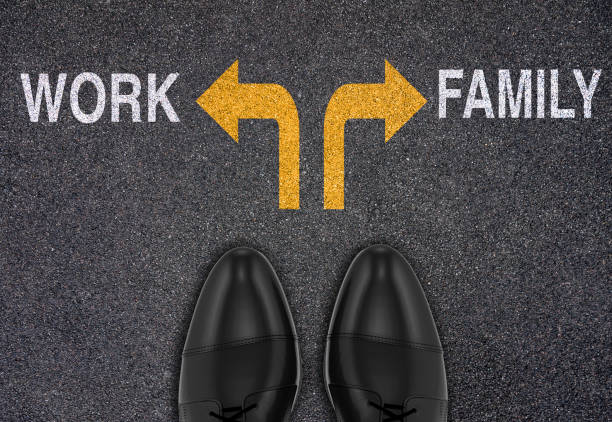 istock Decision at a crossroad - Family or Work 1306150703