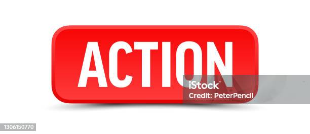 Action Button Banner Label Template Vector Stock Illustration Stock ...