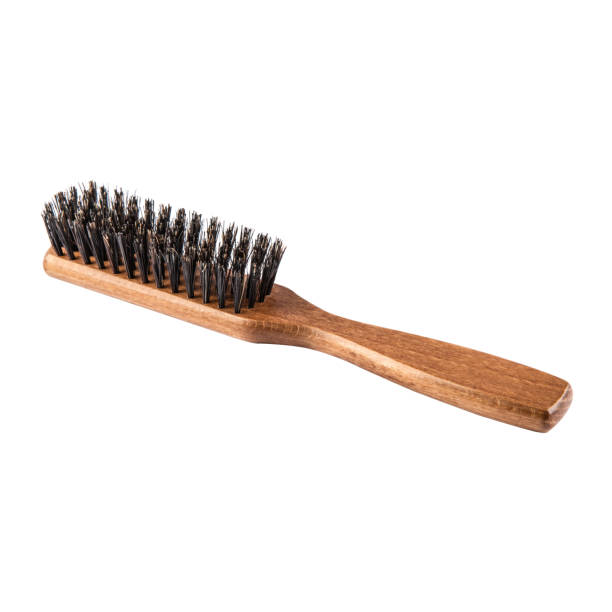 spazzola barba in legno - shoe groom wood luxury foto e immagini stock
