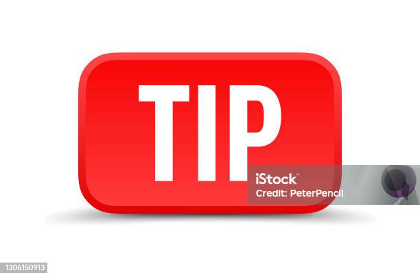 Modify Tip Button Tip Button Banner Label Template Vector Stock Illustration Stock ...