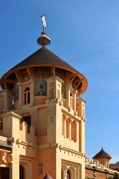 istock Degghi Selam Coptic chapel - central tower with religious frescoes, Asmara, Eritrea 1306155857
