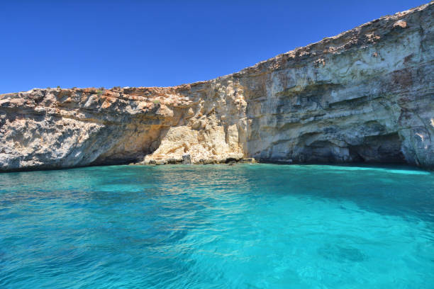 istock Crystal lagoon at Comino island, Malta. 1306158174