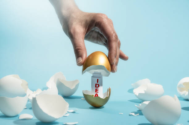 istock The concept of a new idea. 1306158410