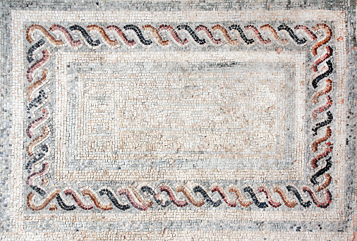 Typical moroccan tiled floor