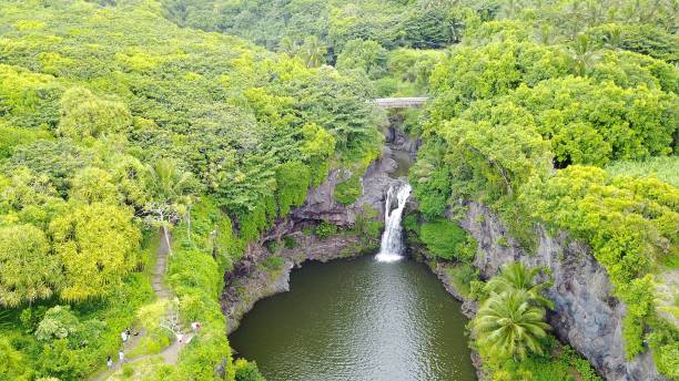 istock waterfall in maui hawaii 1306164815