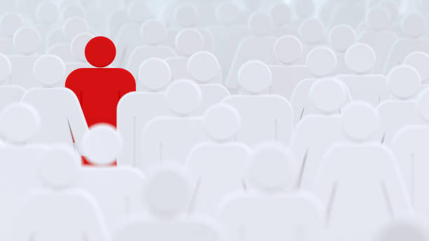 istock Standing out of crowd 1306165553
