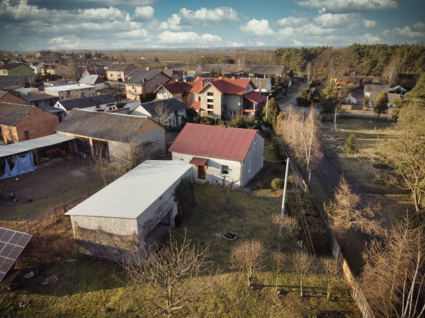 istock A small Polish village seen from above. 1306167394