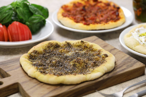homemade manakeesh, lebantine pizza