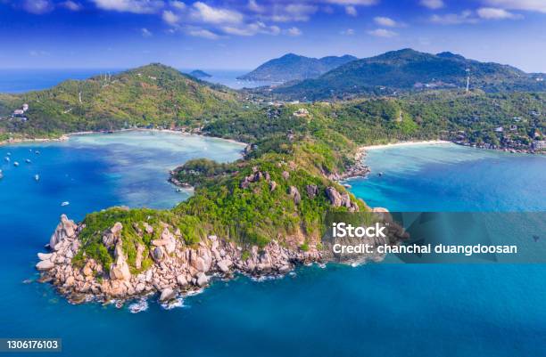 View Of Koh Tao Island From The South Looking North At Surat Thanithailand Stock Photo - Download Image Now