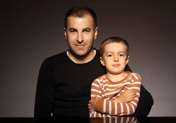 istock Father and son portrait. 1306179517