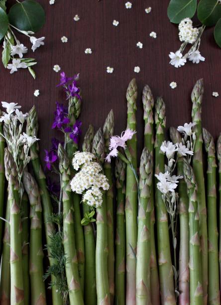 istock Fresh green asparagus bunch,  in cooking 1306180864