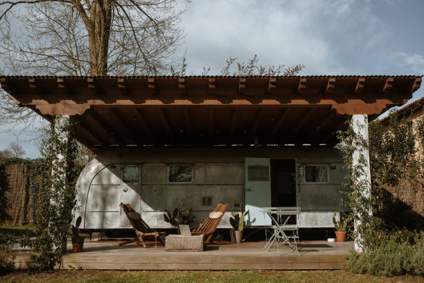 istock Exterior view of a motor home 1306182226