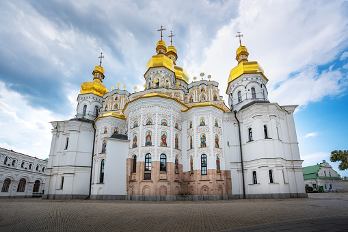 Dormition Cathedral at Pechersk Lavra Monastery Complex - Kiev, Ukraine