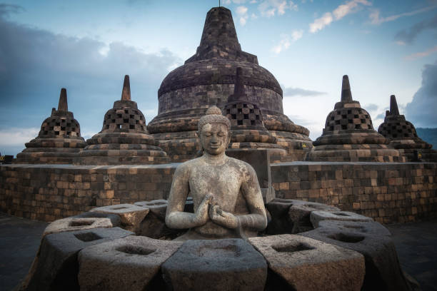 istock Ancient Ruins of Borobudur Temple, Magelang, Central Java, Indonesia 1306200863