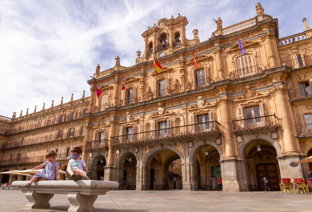 istock Children at Plaza Mayor in Salamanca 1306204285