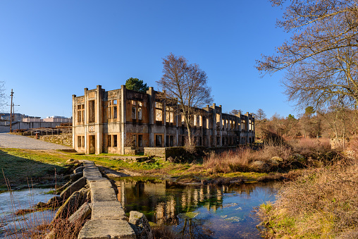 Ruins of the ancient thermal baths of Cró Hotel Rural e Termal Spa, Guarda Portugal