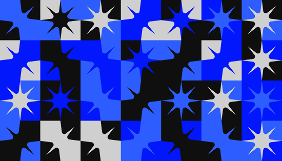Simple Geometric Pattern Design With Basic Geometry Forms Stock ...