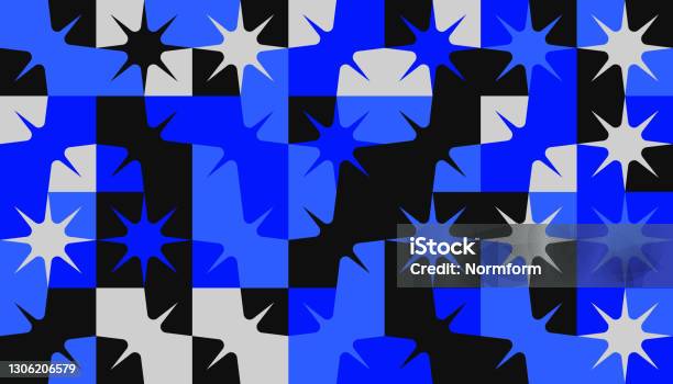 Simple Geometric Pattern Design With Basic Geometry Forms Stock ...