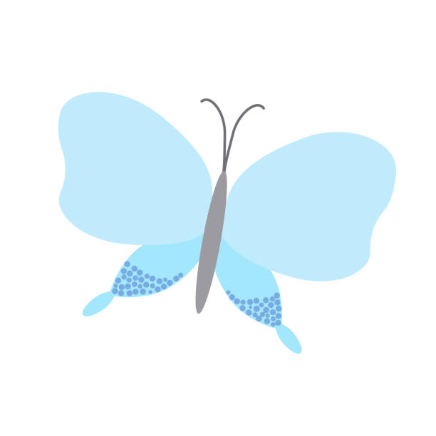 Fancy Little Pastelcolored Butterfly In Simple Flat Style Vector  Illustration Symbol Of Spring Easter Holidays Celebration Decor Clipart For  Cards Banner Springtime Decoration Stock Illustration - Download Image Now  - iStock