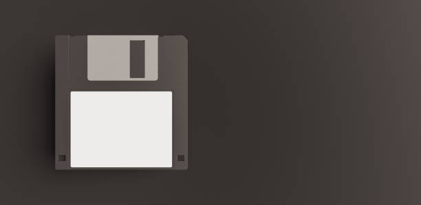 istock mockup of black floppy disk with white label 1306215755