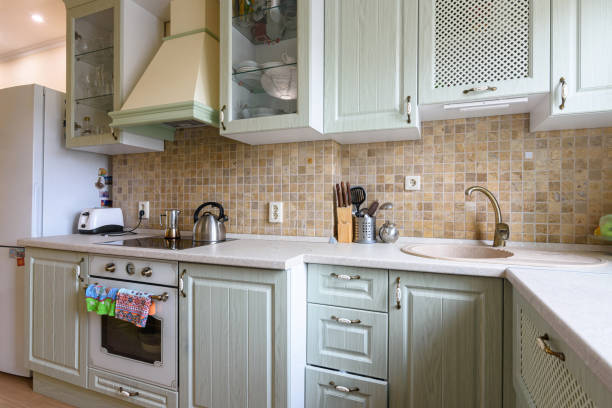 istock Corner nice set in the interior of a bright kitchen 1306218441