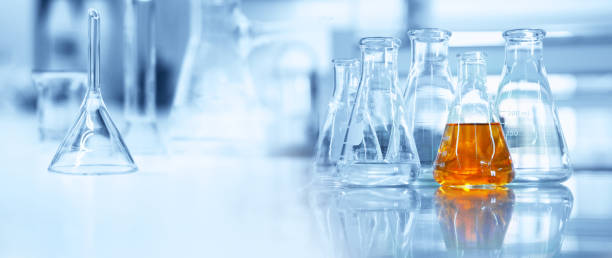 istock flask and glassware equipment in chemistry science laboratory banner background 1306221811
