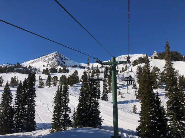 istock Chairlift at Utah Ski Resort 1306226829