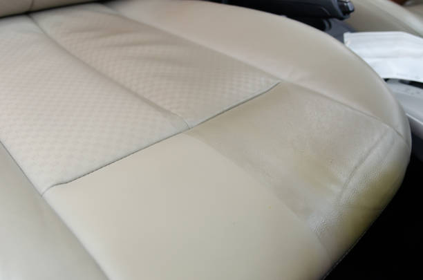istock Leather car seats are dirty 1306237776