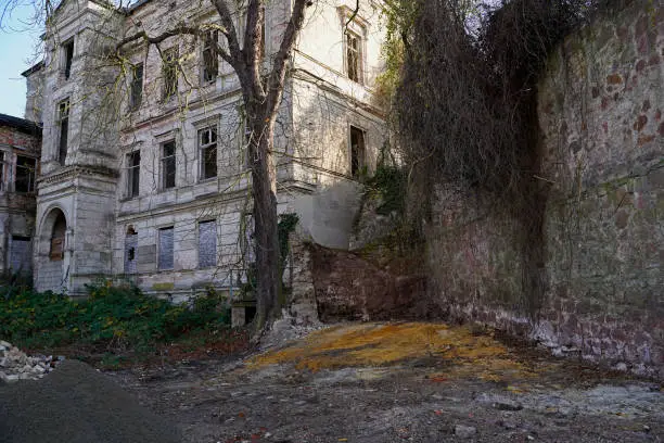 old villa in the building complex of the Boellberger Mill in Halle Saale