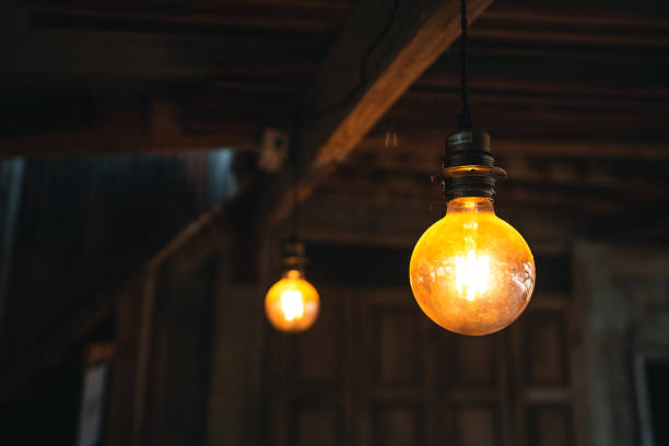 istock The light bulb in the cafe during the day 1306240033