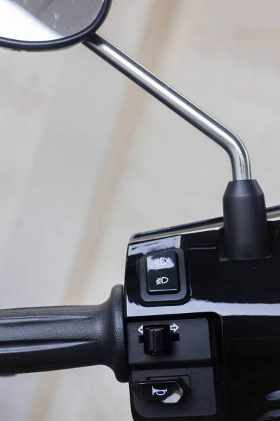 istock Smooth lines of a beautiful black vehicle 1306240244