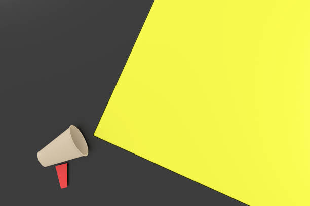 Announcement banner. 3D background design. 3D rendering.