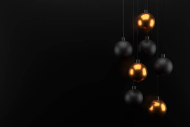 istock Abstract background of golden ball. 3D rendering. 1306250045