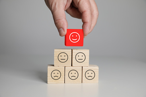 Customer satisfaction survey feedback teamwork cubes
