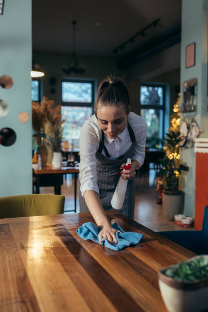 istock waitress working in restaurant or cafe 1306252664