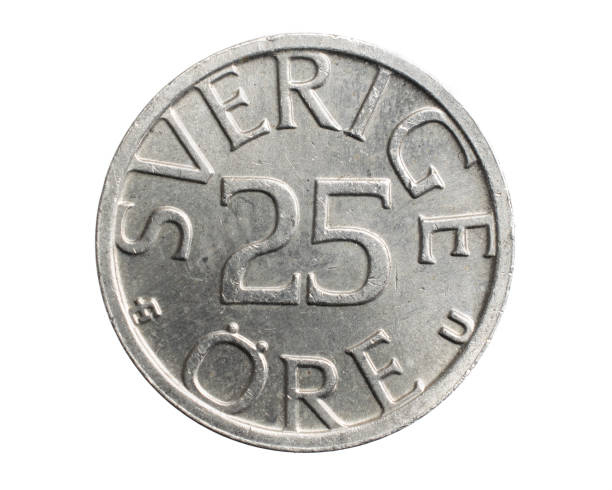 istock Sweden twenty five ore coin on a white isolated background 1306253766