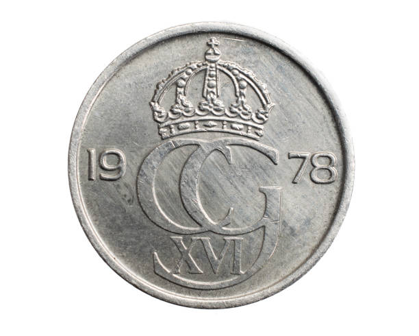 istock Sweden twenty five ore coin on a white isolated background 1306253836