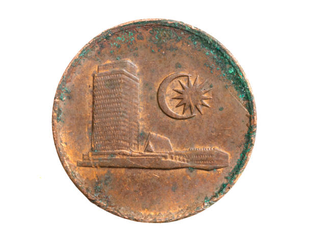 istock Malaysia one  sen coin on a white isolated background 1306253897
