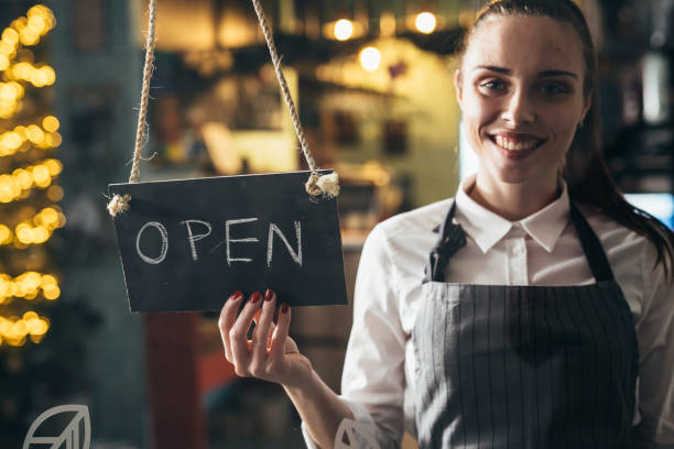 istock waitress working in restaurant or cafe 1306256569