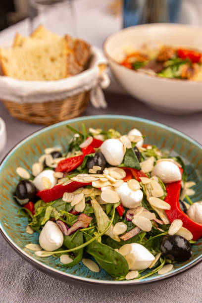istock Plate of fresh lettuce salad 1306257663