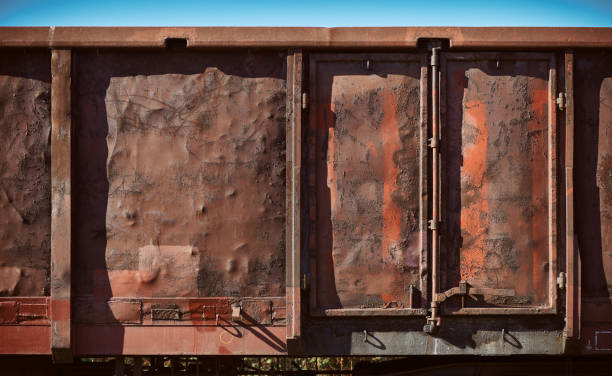 rusty red painted flat sheet metal surface full-frame background and texture.